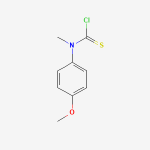 molecular formula C9H10ClNOS B1586089 N-(4-Methoxyphenyl)-N-methylthiocarbamoyl chloride CAS No. 55246-79-2