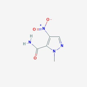 molecular formula C5H6N4O3 B1586092 1-甲基-4-硝基-1H-吡唑-5-甲酰胺 CAS No. 92534-72-0