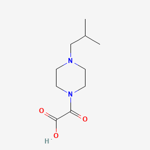 molecular formula C10H18N2O3 B1586093 (4-异丁基-哌嗪-1-基)-氧代乙酸 CAS No. 713522-59-9
