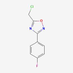 molecular formula C9H6ClFN2O B1586099 5-(Chloromethyl)-3-(4-fluorophenyl)-1,2,4-oxadiazole CAS No. 721428-34-8