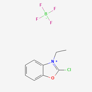 molecular formula C9H9BClF4NO B1586101 四氟硼酸2-氯-3-乙基苯并恶唑鎓 CAS No. 63212-53-3