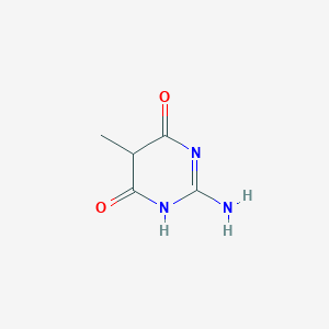 molecular formula C5H7N3O2 B1586105 2-Amino-5-methyl-1H,5H-pyrimidine-4,6-dione CAS No. 55477-35-5
