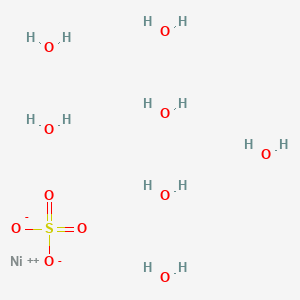molecular formula H4NiO5S B158611 Nickel;sulfuric acid;hydrate CAS No. 10101-98-1