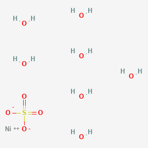 molecular formula H14NiO11S B158611 Nickel(II) sulfate heptahydrate CAS No. 10101-98-1