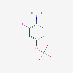 molecular formula C7H5F3INO B1586112 2-Iodo-4-(trifluoromethoxy)aniline CAS No. 845866-79-7