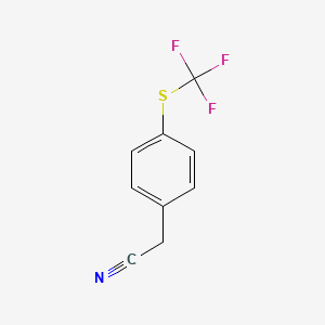molecular formula C9H6F3NS B1586152 4-(三氟甲硫基)苯乙腈 CAS No. 70124-90-2