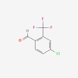 molecular formula C8H4ClF3O B1586157 4-Chloro-2-(trifluoromethyl)benzaldehyde CAS No. 320-43-4