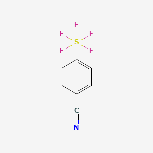 molecular formula C7H4F5NS B1586159 4-(Pentafluorosulfanyl)benzonitrile CAS No. 401892-85-1
