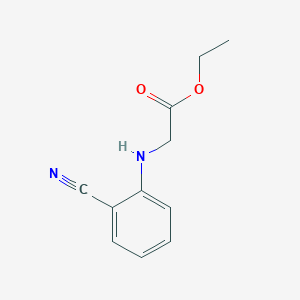 molecular formula C11H12N2O2 B1586160 Ethyl 2-(2-cyanoanilino)acetate CAS No. 87223-76-5