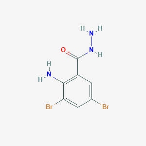 molecular formula C7H7Br2N3O B1586162 2-Amino-3,5-dibromobenzohydrazide CAS No. 97096-13-4