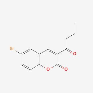 molecular formula C13H11BrO3 B1586175 6-bromo-3-butyryl-2H-chromen-2-one CAS No. 2199-83-9