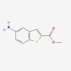 molecular formula C10H9NO2S B1586178 Methyl 5-aminobenzo[b]thiophene-2-carboxylate CAS No. 20699-85-8