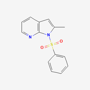 molecular formula C14H12N2O2S B1586182 2-methyl-1-(phenylsulfonyl)-1H-pyrrolo[2,3-b]pyridine CAS No. 189089-83-6