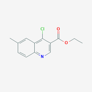 molecular formula C13H12ClNO2 B1586186 Ethyl 4-chloro-6-methylquinoline-3-carboxylate CAS No. 56824-87-4
