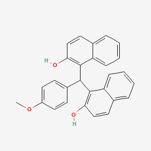molecular formula C28H22O3 B1586201 1-[(2-Hydroxy-1-naphthyl)(4-methoxyphenyl)methyl]-2-naphthol CAS No. 66595-89-9