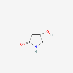 molecular formula C5H9NO2 B1586202 4-羟基-4-甲基吡咯烷-2-酮 CAS No. 53598-98-4