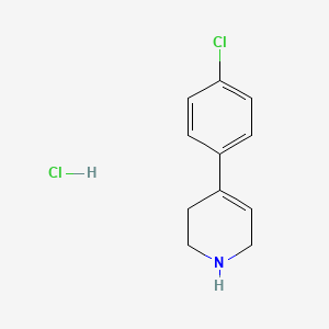 molecular formula C11H13Cl2N B1586216 4-(4-Chlorophenyl)-1,2,3,6-tetrahydropyridine hydrochloride CAS No. 51304-61-1