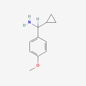 molecular formula C11H15NO B1586217 1-Cyclopropyl-1-(4-methoxyphenyl)methylamine CAS No. 54398-65-1