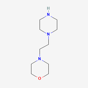 molecular formula C10H21N3O B1586233 4-(2-哌嗪-1-基-乙基)-吗啉 CAS No. 4892-89-1