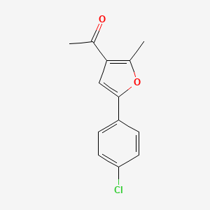 molecular formula C13H11ClO2 B1586237 3-Acetyl-5-(4-chlorophenyl)-2-methylfuran CAS No. 43020-12-8
