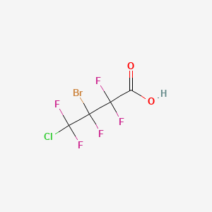 molecular formula C4HBrClF5O2 B1586239 3-Bromo-4-chloropentafluorobutyric acid CAS No. 216393-99-6