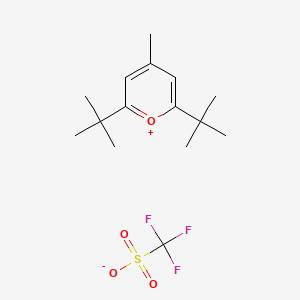 B1586244 2,6-Di-tert-butyl-4-methylpyrylium Trifluoromethanesulfonate CAS No. 59643-43-5
