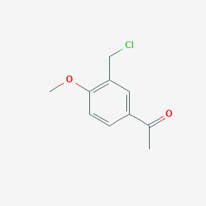 molecular formula C10H11ClO2 B1586250 1-[3-(Chloromethyl)-4-methoxyphenyl]ethan-1-one CAS No. 62581-82-2