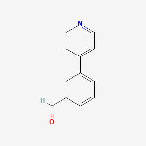 molecular formula C12H9NO B1586253 3-(Pyridin-4-yl)benzaldehyde CAS No. 208190-04-9