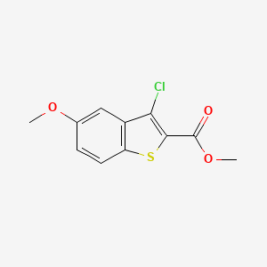 molecular formula C11H9ClO3S B1586254 Methyl 3-chloro-5-methoxy-1-benzothiophene-2-carboxylate CAS No. 41280-81-3