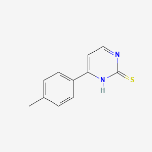 molecular formula C11H10N2S B1586264 4-(4-甲基苯基)-2-嘧啶硫醇 CAS No. 477859-71-5