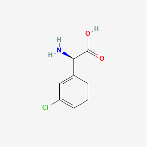 molecular formula C8H8ClNO2 B1586266 (2R)-2-amino-2-(3-chlorophenyl)acetic acid CAS No. 25698-37-7