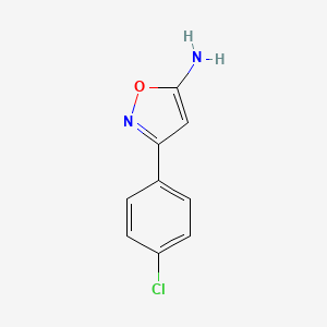 molecular formula C9H7ClN2O B1586274 3-(4-氯苯基)异噁唑-5-胺 CAS No. 33866-48-7