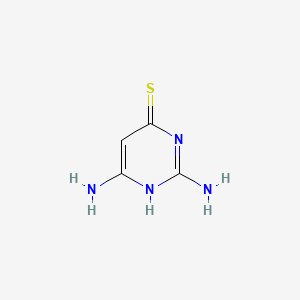molecular formula C4H6N4S B1586275 2,4-二氨基-6-巯基嘧啶 CAS No. 81012-96-6
