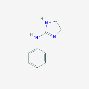 molecular formula C9H11N3 B158628 Imidazolidine, 2-(phenylimino)- CAS No. 1848-75-5