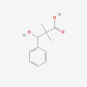 molecular formula C11H14O3 B1586282 3-Hydroxy-2,2-dimethyl-3-phenylpropanoic acid CAS No. 23985-59-3