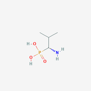 molecular formula C4H12NO3P B1586291 (1R)-(+)-(1-Amino-2-methylpropyl)phosphonic acid CAS No. 66254-56-6