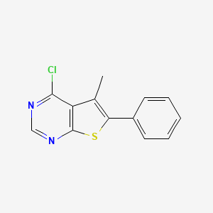 molecular formula C13H9ClN2S B1586294 4-Chloro-5-methyl-6-phenylthieno[2,3-d]pyrimidine CAS No. 306934-78-1