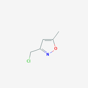 molecular formula C5H6ClNO B1586295 3-(Chloromethyl)-5-methylisoxazole CAS No. 35166-37-1