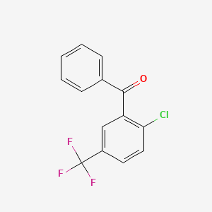 molecular formula C14H8ClF3O B1586302 2-Chloro-5-(trifluoromethyl)benzophenone CAS No. 789-96-8