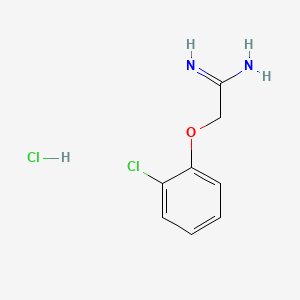 molecular formula C8H10Cl2N2O B1586306 2-(2-氯苯氧基)乙酰胺盐酸盐 CAS No. 58403-03-5