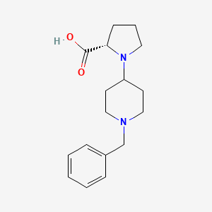 molecular formula C17H24N2O2 B1586311 (S)-1-(1-Benzylpiperidin-4-yl)-pyrrolidine-2-carboxylic acid CAS No. 669713-67-1