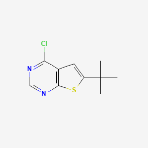 molecular formula C10H11ClN2S B1586312 6-叔丁基-4-氯噻吩[2,3-d]嘧啶 CAS No. 439692-55-4
