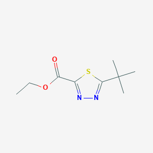 molecular formula C9H14N2O2S B1586313 Ethyl 5-tert-butyl-1,3,4-thiadiazole-2-carboxylate CAS No. 507476-05-3
