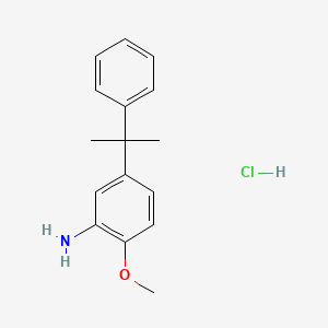 molecular formula C16H20ClNO B1586321 盐酸 2-甲氧基-5-(2-苯基丙-2-基)苯胺 CAS No. 58999-69-2