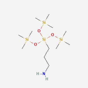 molecular formula C12H35NO3Si4 B1586329 3-Aminopropyltris(trimethylsiloxy)silane CAS No. 25357-81-7