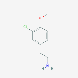 molecular formula C9H12ClNO B1586336 3-Chloro-4-methoxyphenethylamine CAS No. 7569-87-1