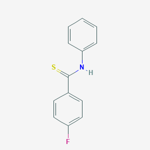 molecular formula C13H10FNS B158634 4-fluoro-N-phenylbenzenecarbothioamide CAS No. 1629-19-2