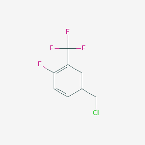 molecular formula C8H5ClF4 B1586354 4-(Chloromethyl)-1-fluoro-2-(trifluoromethyl)benzene CAS No. 67515-62-2