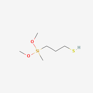 molecular formula C6H16O2SSi B1586355 3-Mercaptopropylmethyldimethoxysilane CAS No. 31001-77-1