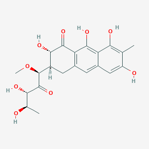molecular formula C21H24O9 B158636 Chromomycinone CAS No. 10183-93-4